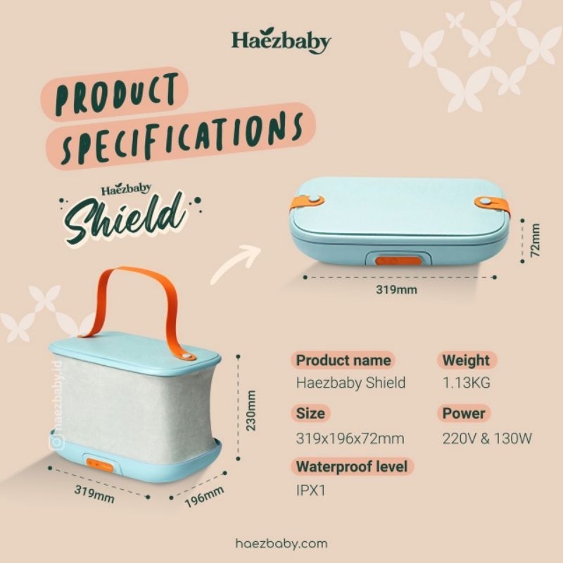 Preloved BOYM Haezbaby Shield UVC Sterilisator Dryer