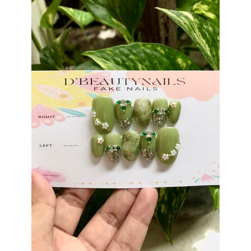 FREE LEM DAN GIFT Kuku Palsu | Kuku Palsu wedding | Handmade Kuku Palsu | Nail art | Homemade fake n
