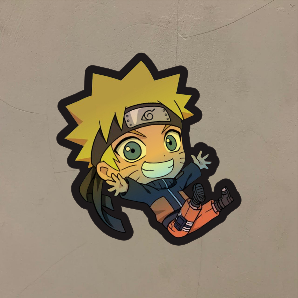

Stiker Anime Hologram Naruto Uzumaki Chibbi Naruto Shipuden Case Hp dan Laptop 7 Cm