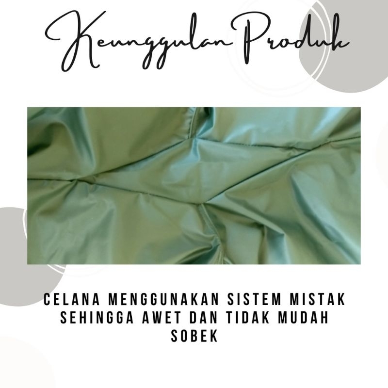 CELANA JAS HUJAN TEBAL KUAT Viral Keren By QNA Product Original