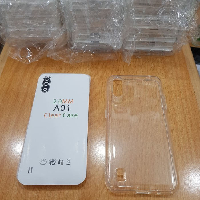 Silikon Jelly Case Bahan Tebal Bening Casing Samsung Galaxy A01