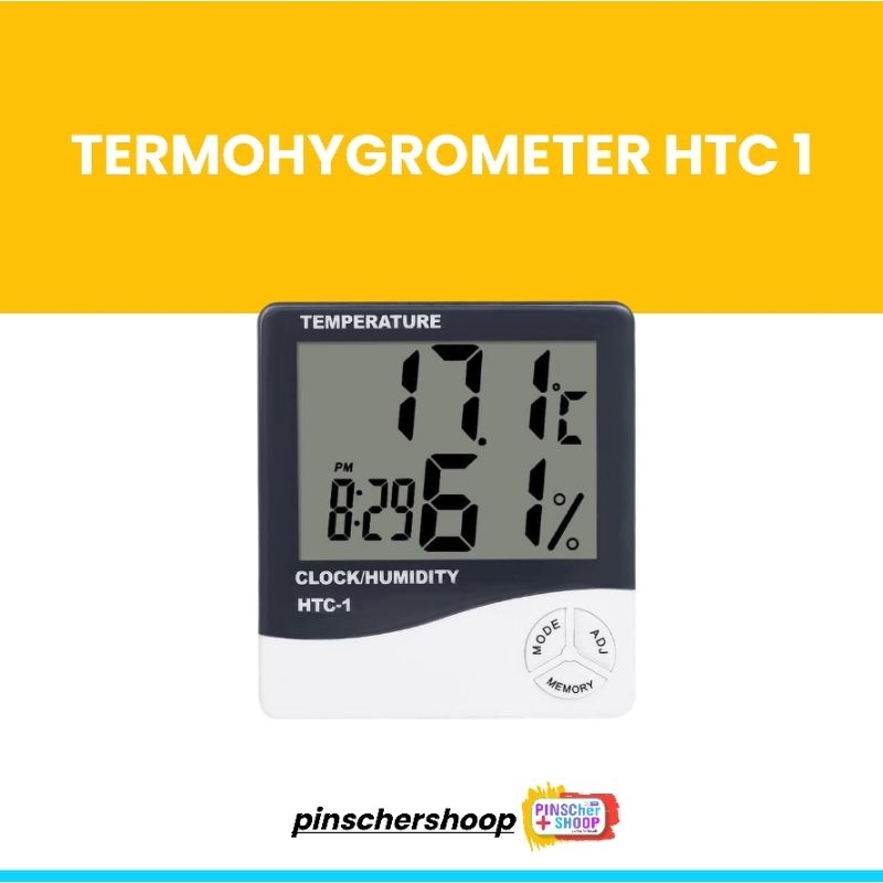 THERMOMETER HTC TERMOMETER RUANG HYGROMETER PENGUKUR SUHU DAN KELEMBABAN