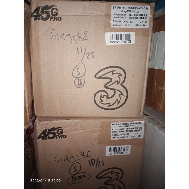 KPK (kart perdana kosong) tri cantik abab aabb abcc aaab