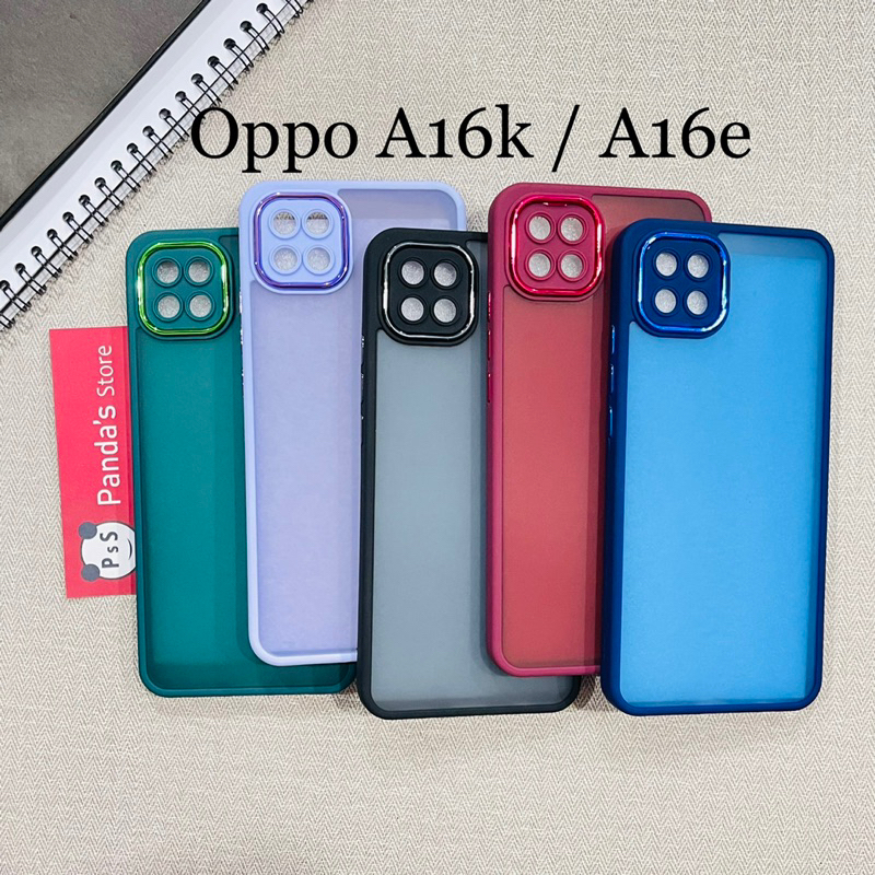 Case Oppo A16k / A16e Metal Chrome Softcase Dove Premium Luxury PSS