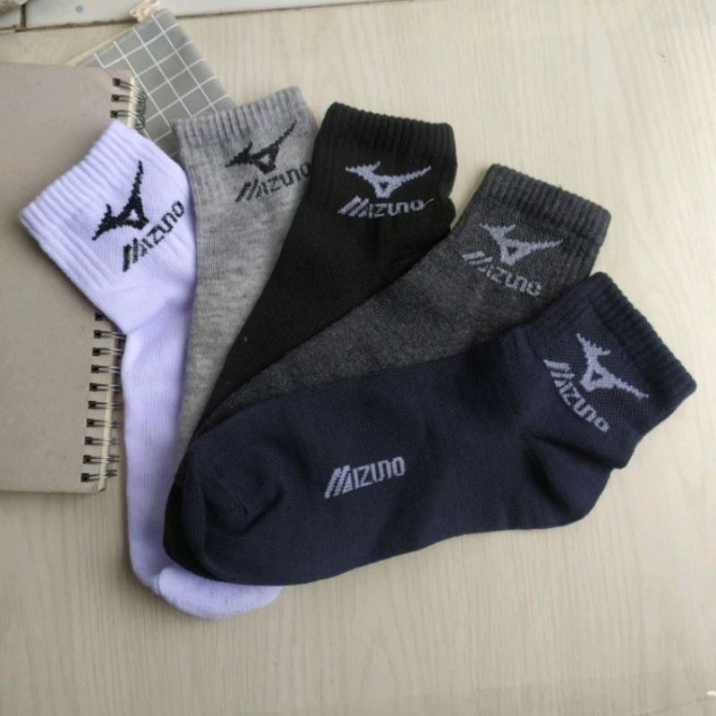 (RANDOM) 6 PASANG KAOS KAKI SPORT PENDEK 3/4/KAOS KAKI MIZUNO DEWASA UNISEX