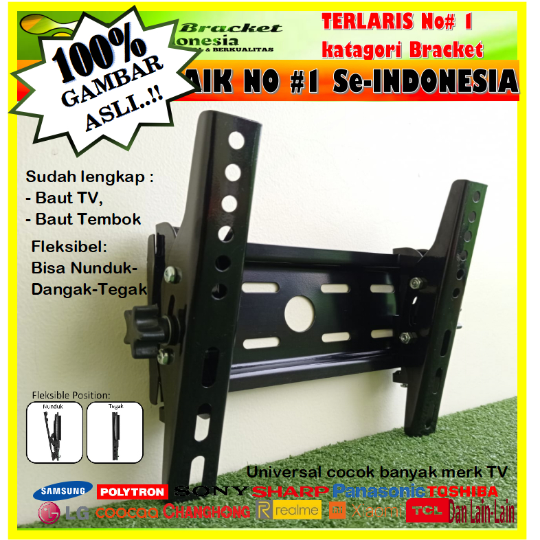 Bracket TV TERLARIS!!! No #1 SeINDONESIA!! Bracket TV 43 40 32 29 24 21 17 inch KOKOH & BERKUALITAS Image 6