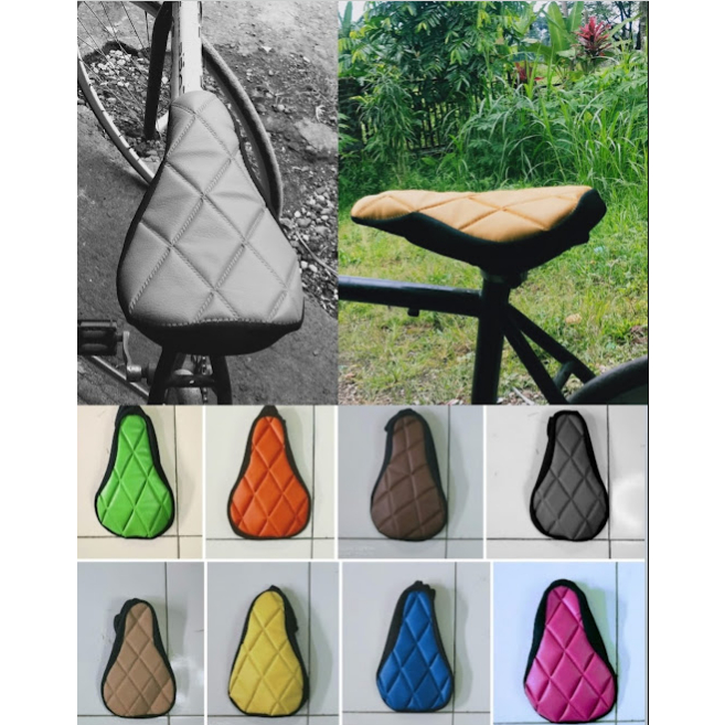 Sarung jok sepeda model wajit / Bungkus jok sadel sepeda mtb/pixy/sepeda gunung dll