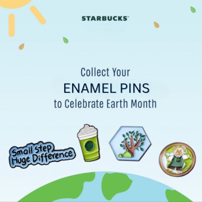 Starbucks Earth Enamel Pin