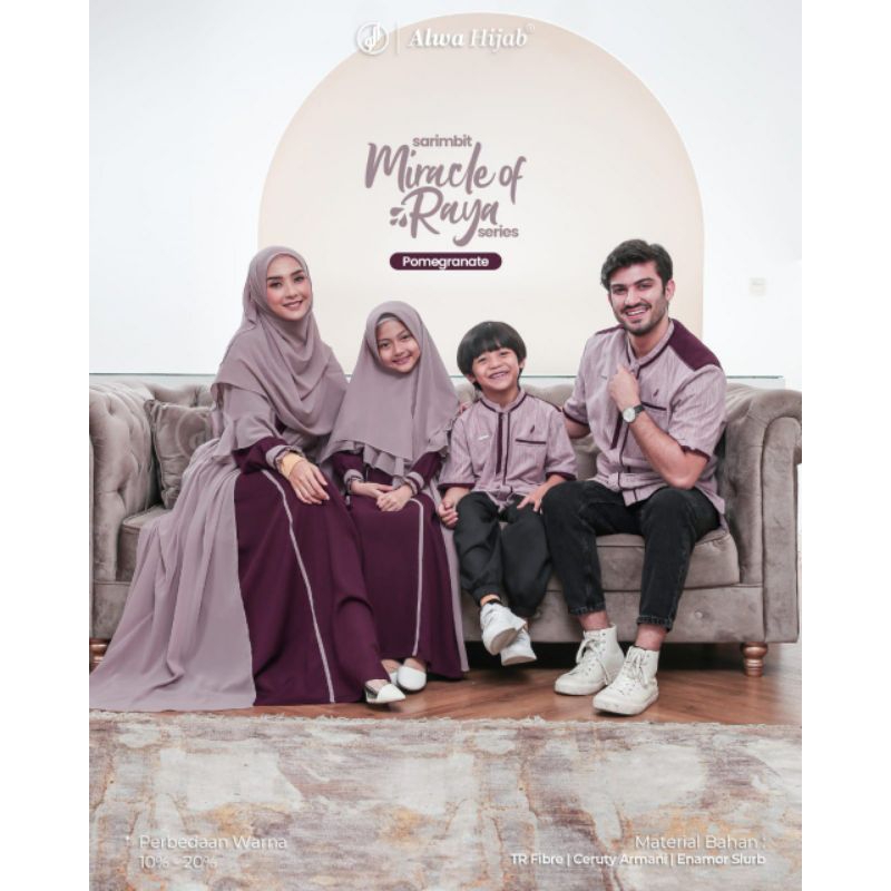 Ready stock sarimbit miracle of raya pomegranate by alwa hijab