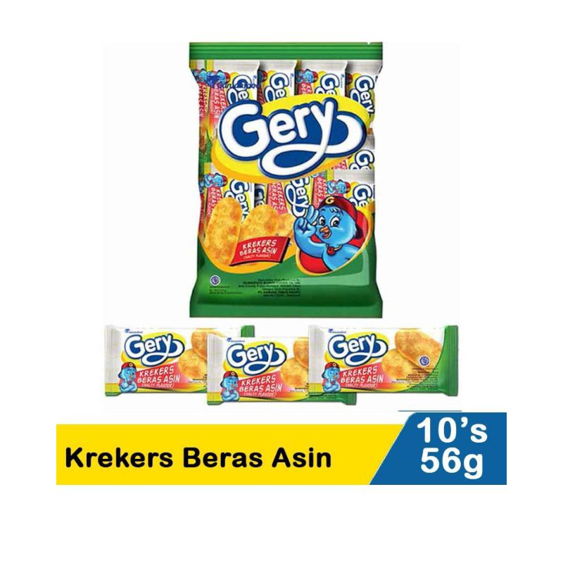 Gery Krekers Beras Asin Isi 10 pcs x 5.6g