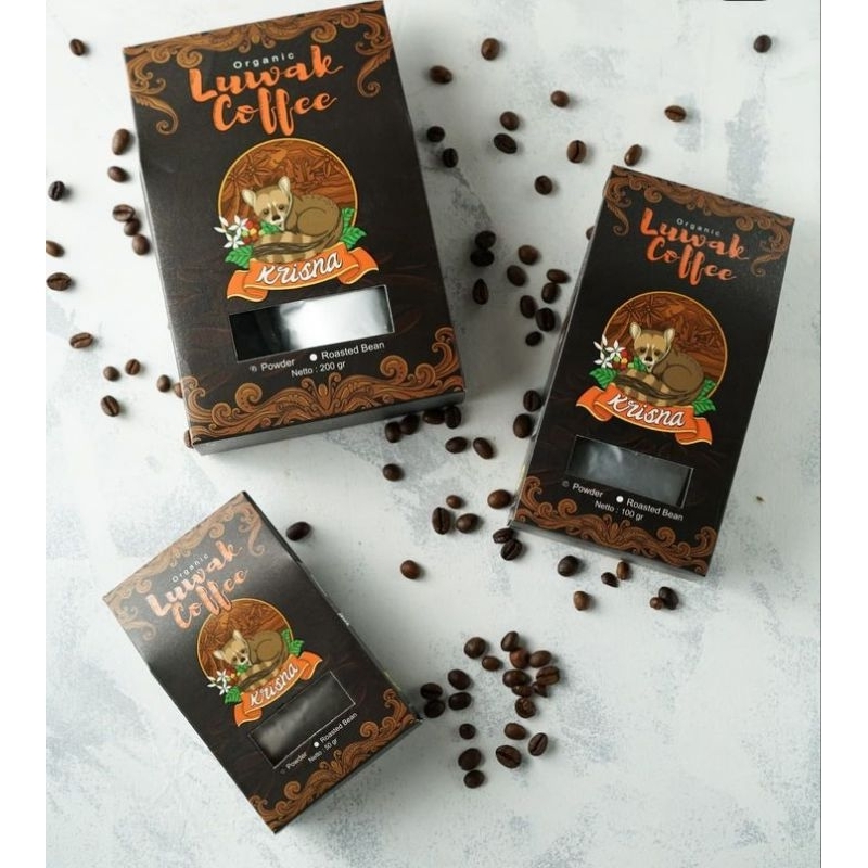 KOPI LUWAK ORGANIC KRISNA 100GR ASLI KHAS BALI