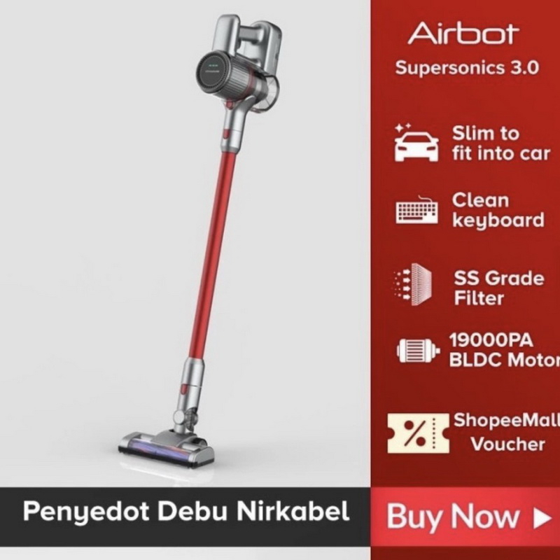 Airbot Supersonics Cordless Vacuum Cleaner Penyedot Debu Tanpa Kabel