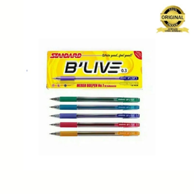 

PULPEN STANDARD B'LIVE jual per lusin