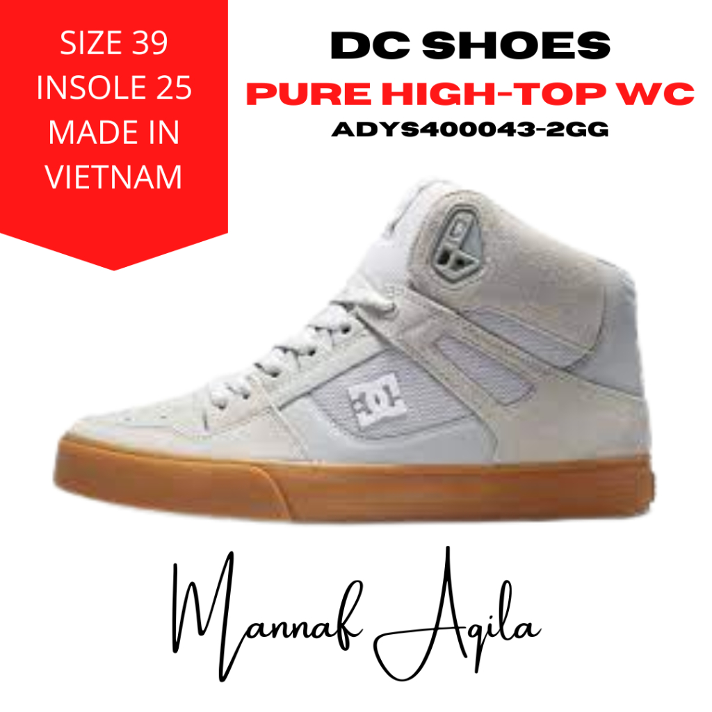 Sepatu DC Shoes Pure High-Top Wc