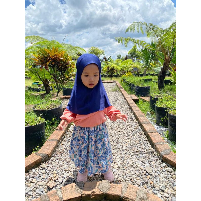 Carissa Hijab baby usia 0-3 tahun / Jilbab Anak Basic Jersey