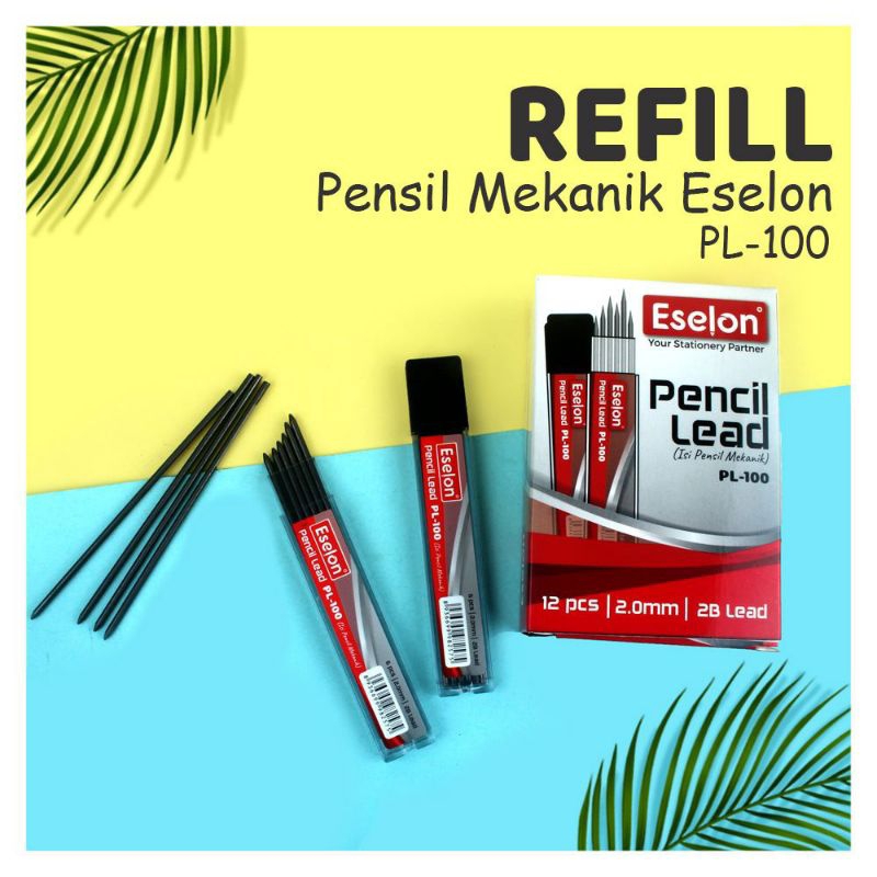 

Isi Pensil Mekanik Murah Meriah Eselon Berkualitas / Refil Pensil 2.0MM Es-PL100