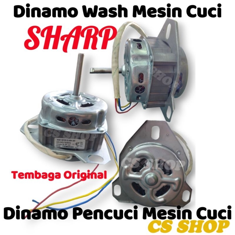 MESIN DINAMO WASH MESIN CUCI SHARP ASLI TEMBAGA/GULUNGAN DINAMO PENCUCI SHARP TEMBAGA ORIGINAL