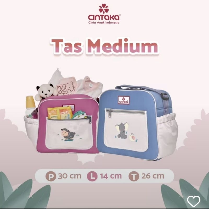 Cintaka Tas Bayi Medium Saku Print Animalia Series - CBT 3152