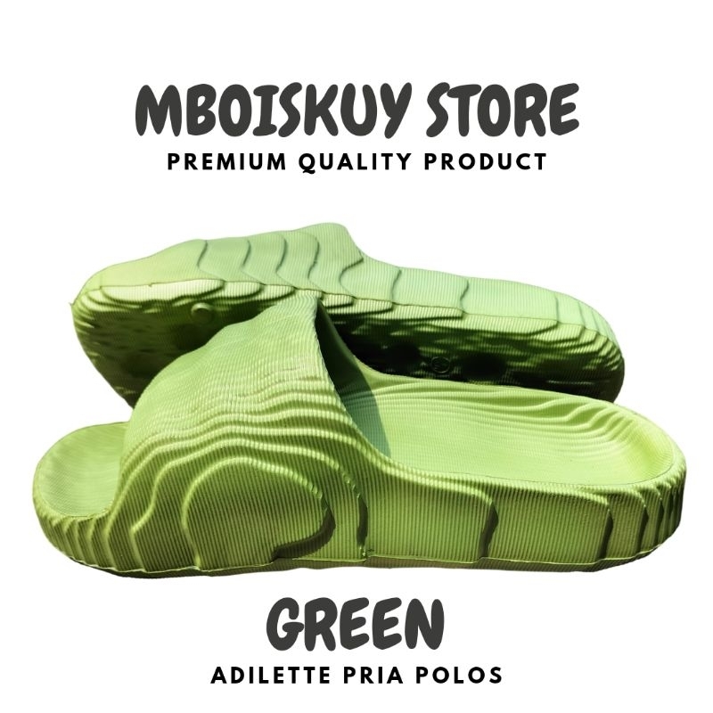 Sandal Slop Adilette Pria Polos Premium Quality (Bisa Cod)