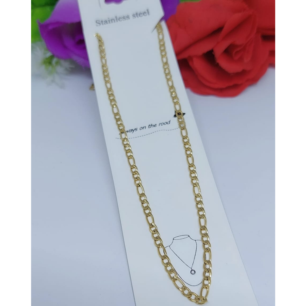 Kalung Titanium Rantai Polos Perhiasan Fashion R27