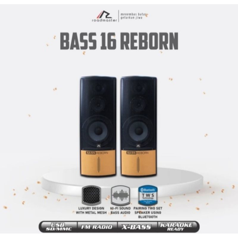 Speaker Aktif Roadmaster Bass 16 Reborn | Bluetooth usb fm karaoke TWS