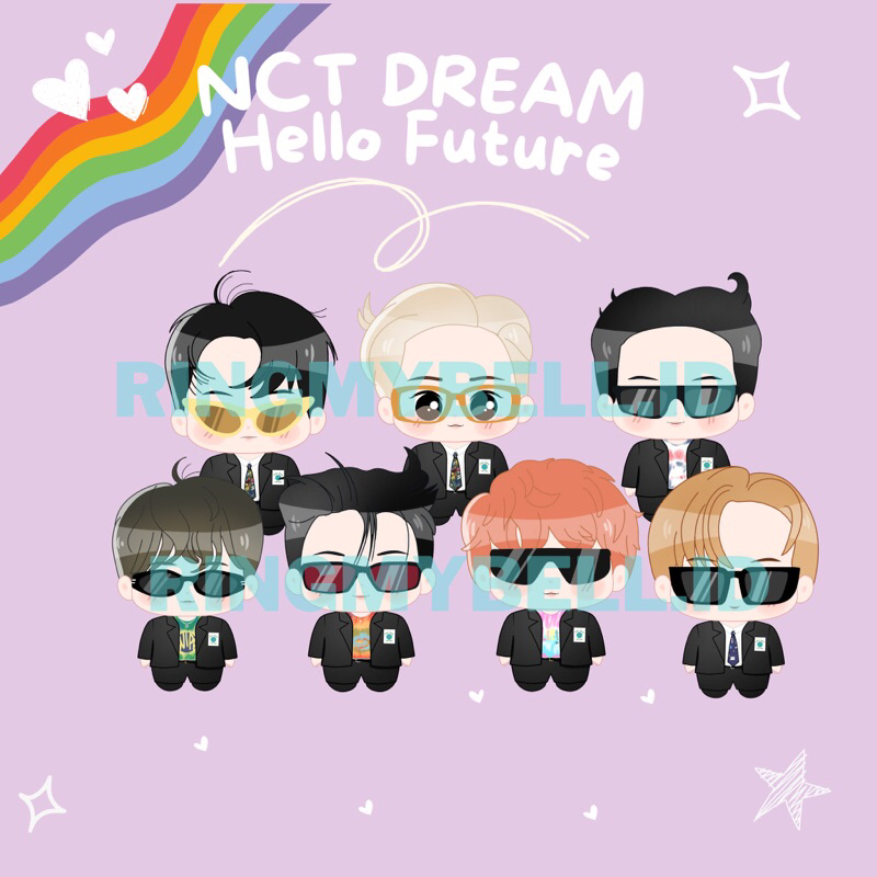 [READY] NCT DREAM KEYCHAIN HELLO FUTURE AGENT