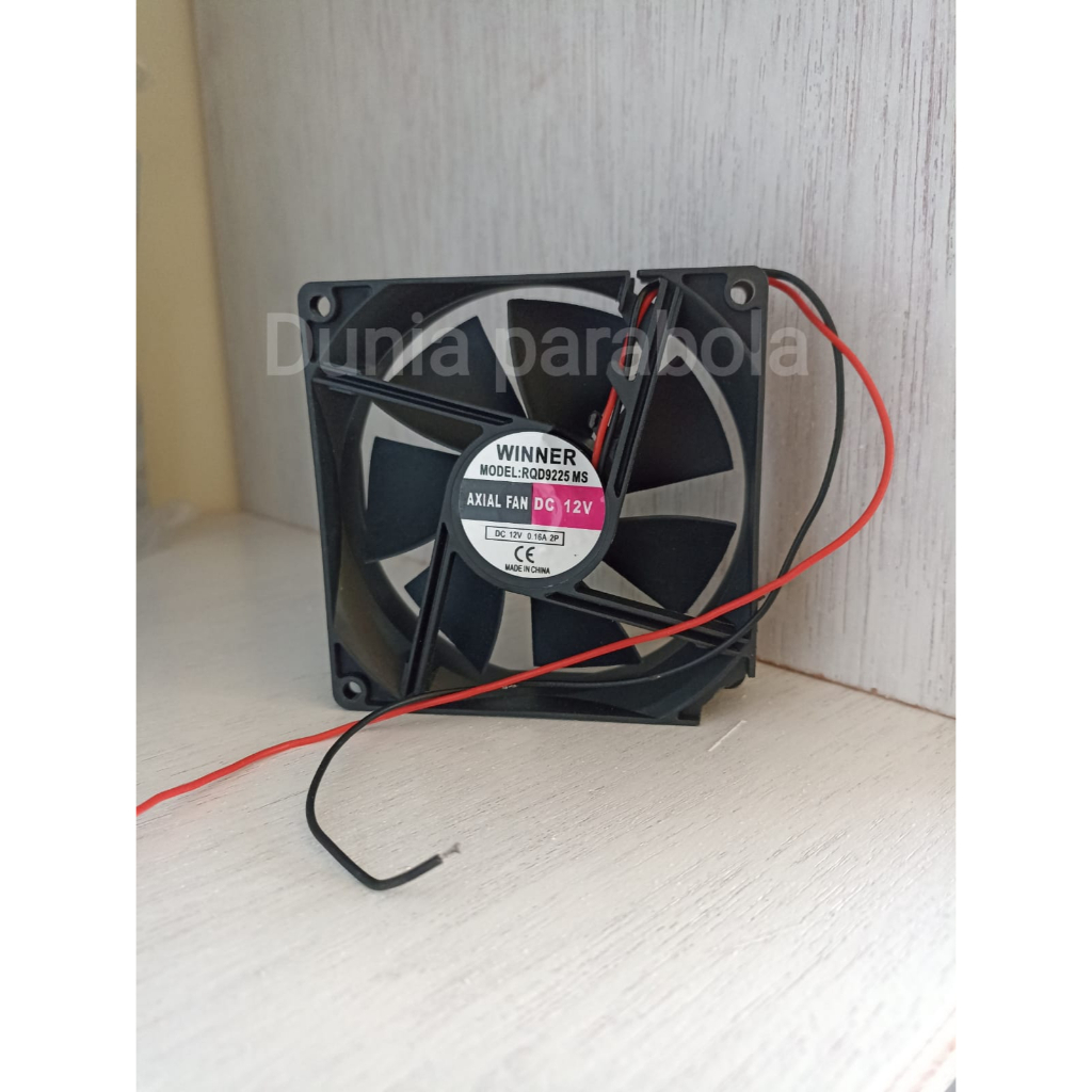 WINNER Kipas Fan DC 12V Socket 6x6 9x9 12x12 cm FAN DC 6X6 FAN DC 9X9 FAN DC 12X12 12V Cooling Heatsink