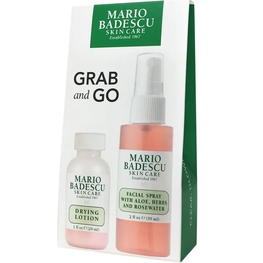 MARIO BADESCU Grab And Go Set Travel set -  Drying lotion and Facial Spray