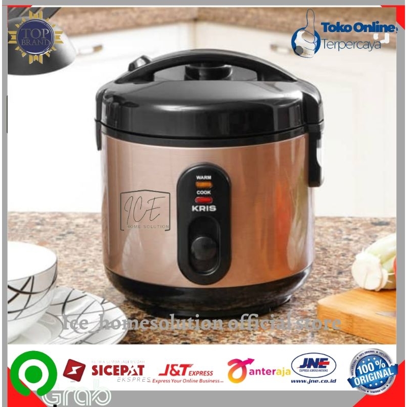 Kris 1 Ltr Rice Cooker Dengan Pot Stainless Steel/rice cooker kris/rice cooker/rice