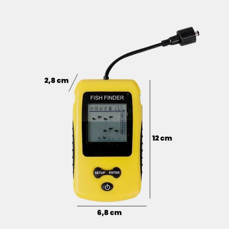 GPS Alat Pelacak Ikan Sensor Sonar Fish Finder Cable LED Display