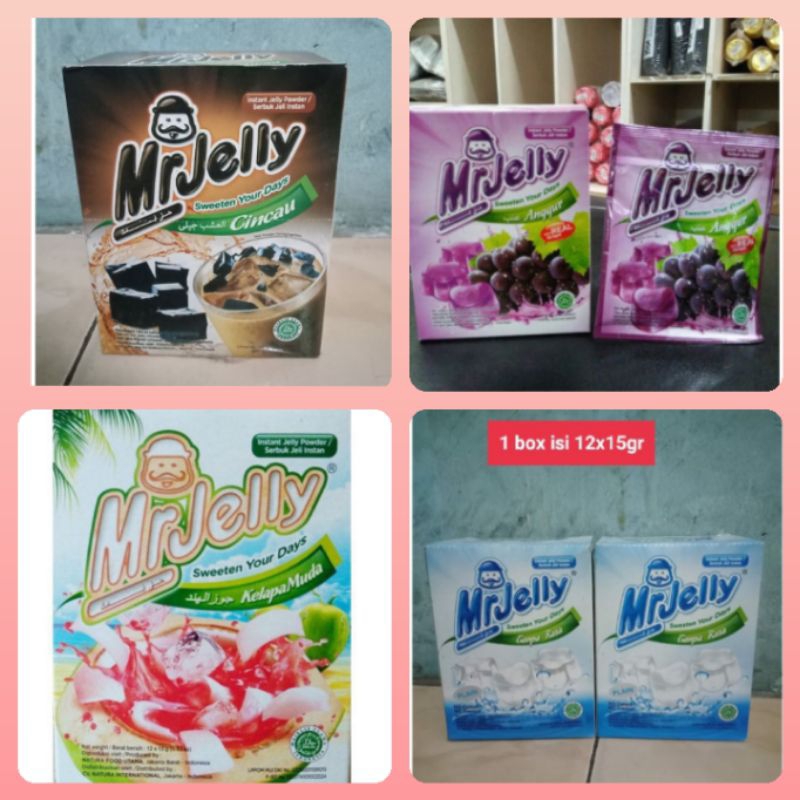 

Wo-shing... 1 Box mrjely Serbuk jelly instan/Instan jelly powder 15gr