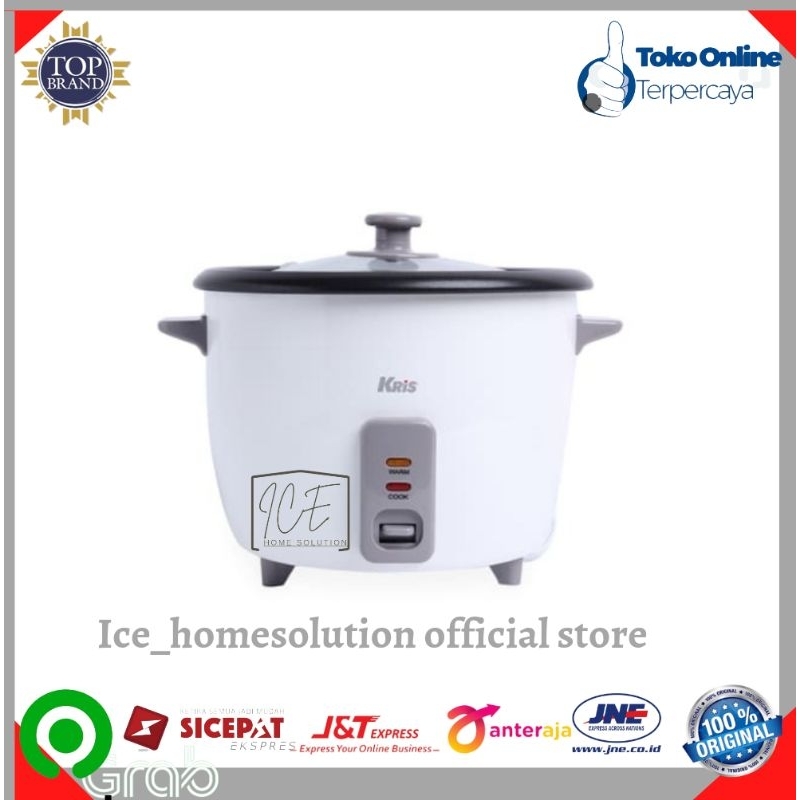 Kris 1.8 Ltr Rice Cooker Manual - Putih/Rice cooker kris/rice cooker/cooker