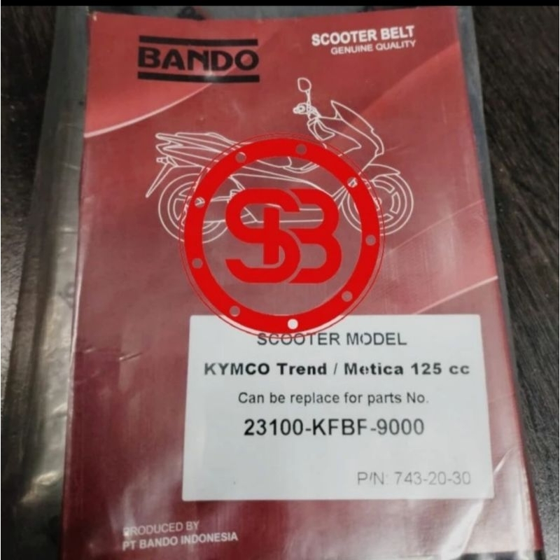 Scooter Belt KYMCO TREND Merk BANDO ORIGINAL