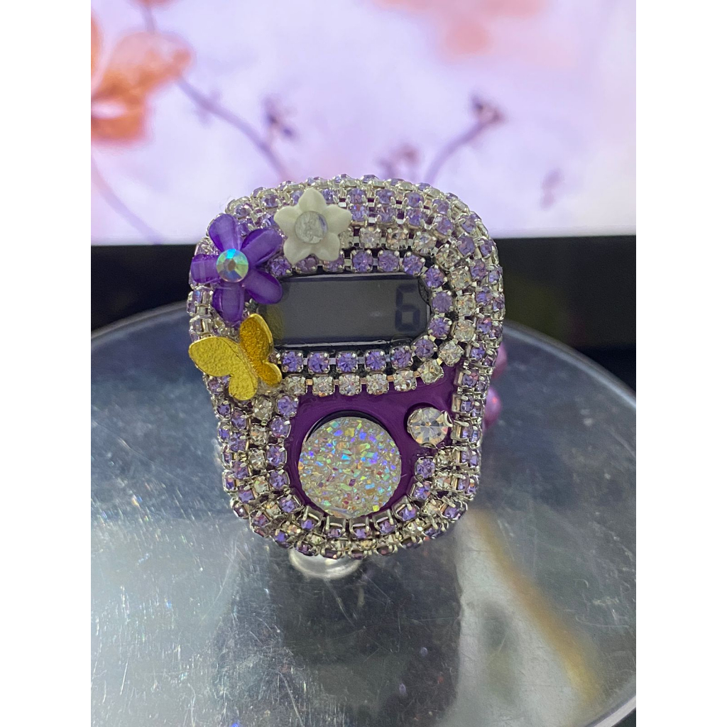 TASBIH DIGITAL CANTIK SWAROVSKI LED LILAC SERIES