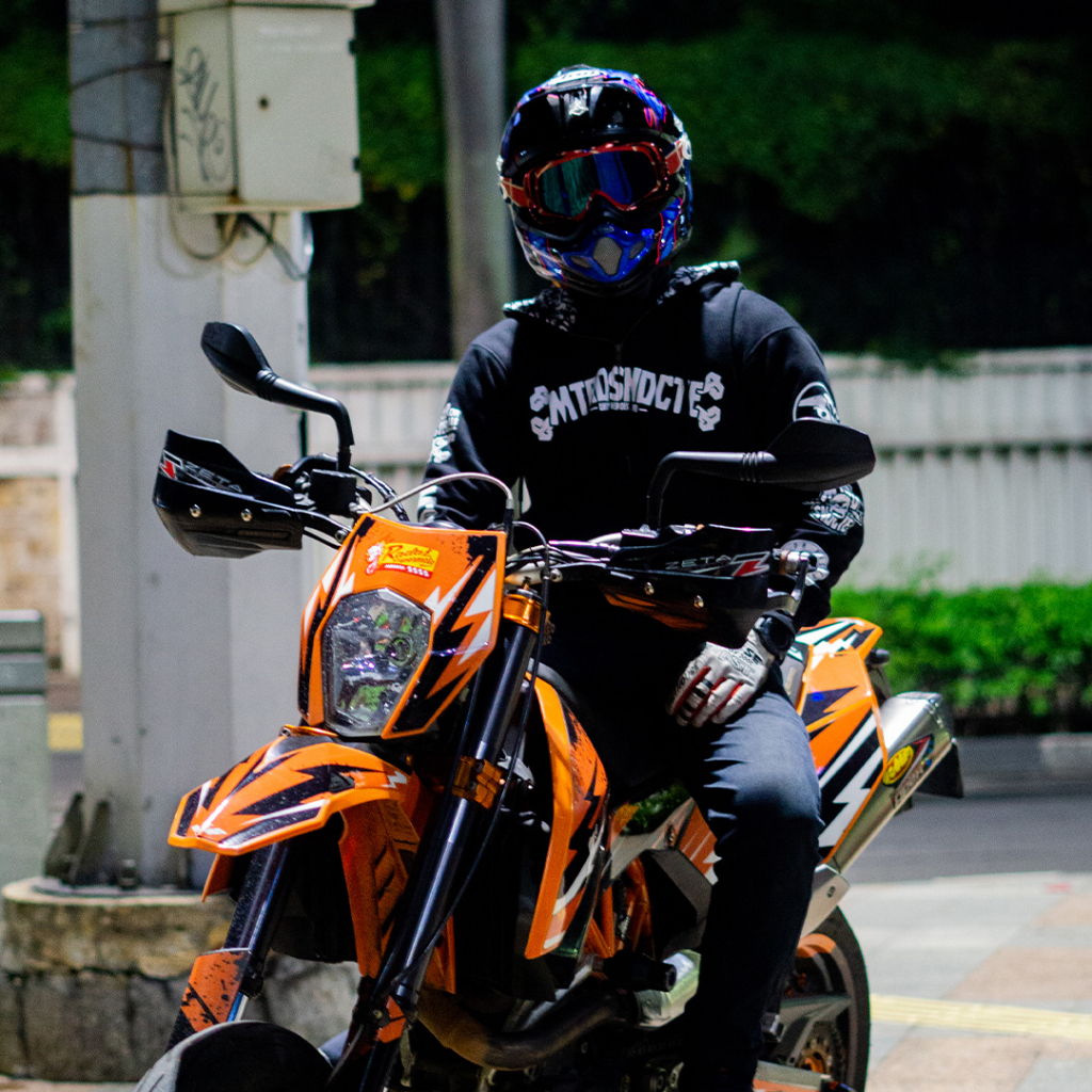 DIRTY HEROES SKULL MOTARD SYNDICATE | HOODIE | SWEATER | SUPERMOTO | MOTARD | MOTOCROSS | MX | VINTA
