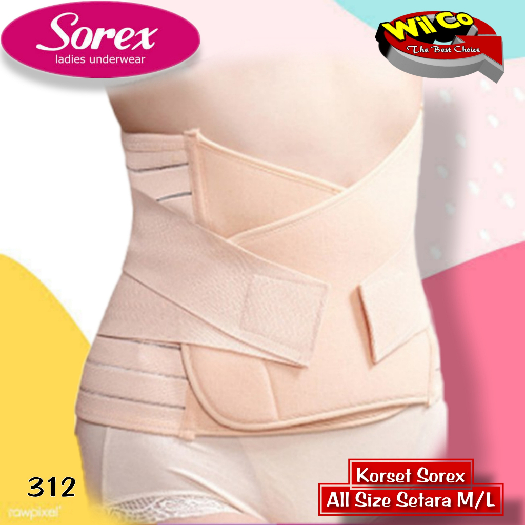 K312 - [Per 1 Pcs ] SETAGEN KORSET PELANGSING PERUT SOREX SLIMMING CORSET FREE SIZE