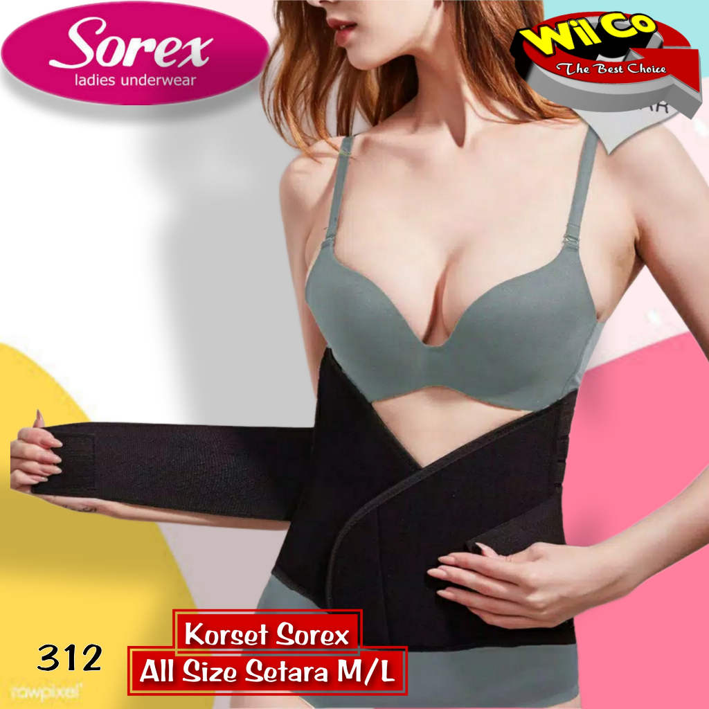 K312 - [Per 1 Pcs ] SETAGEN KORSET PELANGSING PERUT SOREX SLIMMING CORSET FREE SIZE