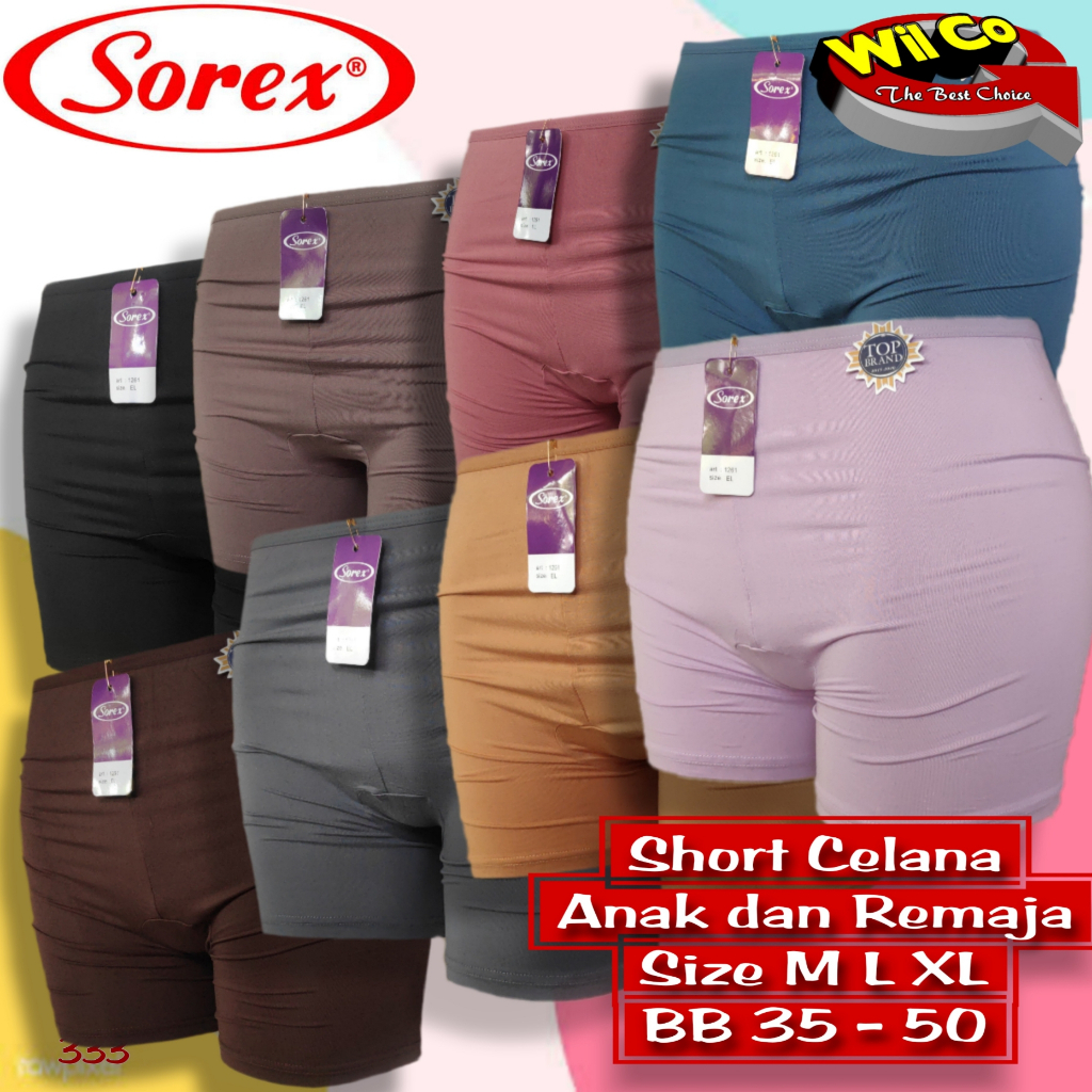 K333 - SHORTPANTS CELANA DALAM STRETCH PENDEK WANITA BB 40-55