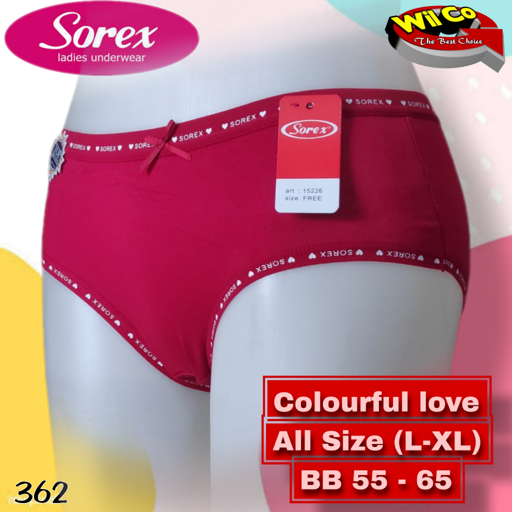 K362 - SOREX CELANA DALAM WANITA  PAKAIAN WANITA PAKAIAN DALAM FREE SIZE (setara M/L)