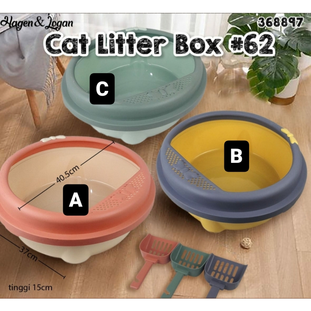 Cat Litter Box 62 / Bak Pasir Kucing / CL62