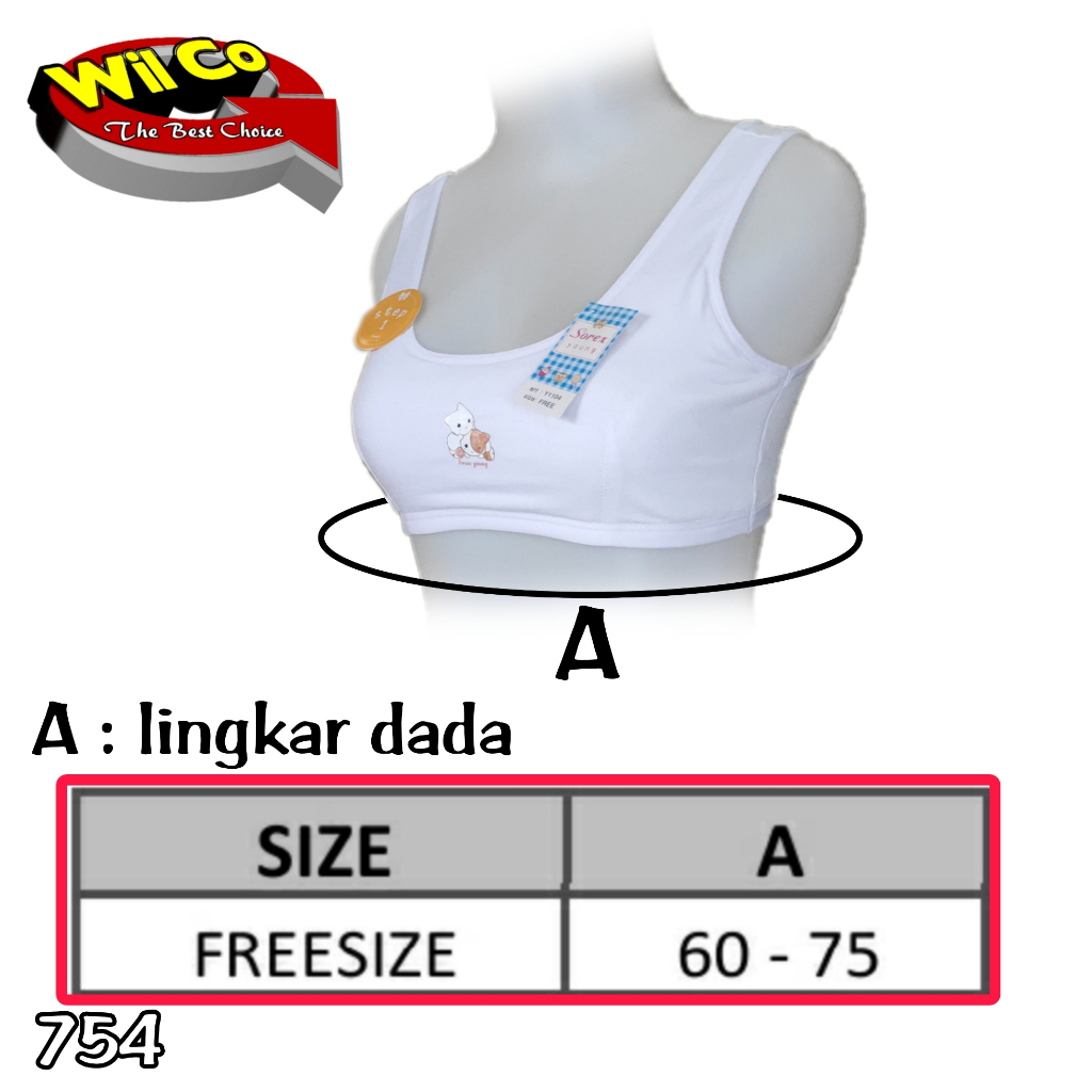 K754 - [Harga Per 1 Pcs] MINISET ANAK WANITA PAKAIAN DALAM ANAK SOREX STEP 1 FREE SIZE