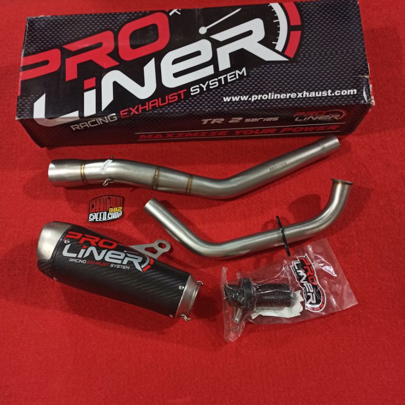 Knalpot Racing PROLINER Pro Liner TR-2 TR2 TR 2 Carbon Short All New R15 V3 2017-2021
