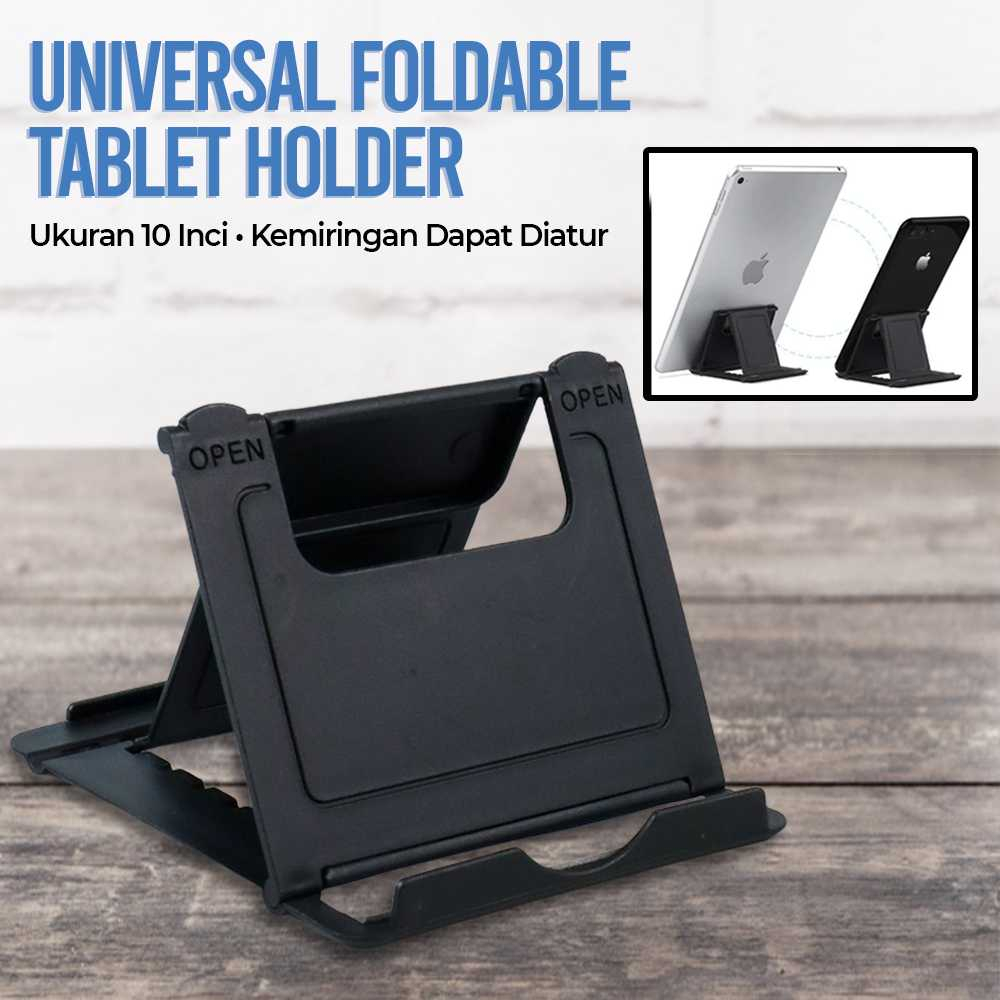 SeenDa Universal Foldable Tablet Hp Smartphone Holder Hitam