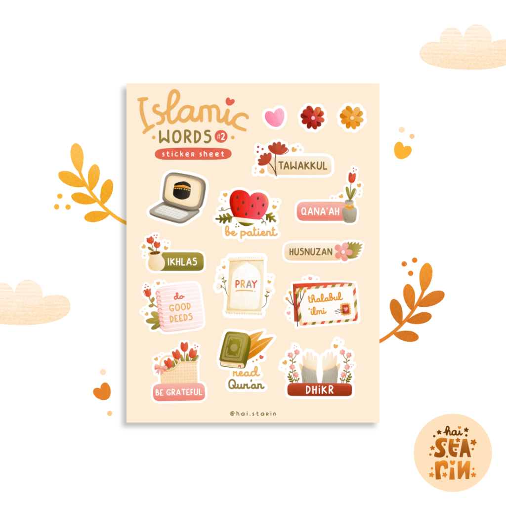 

STIKER ISLAMIC WORDS SERIES #2 | Stiker Jurnal Kata-kata Islami | Stiker Aesthetic | Aesthetic Cute Islamic Words Sticker Journal