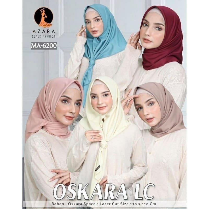 {ORIGINAL AZARA SUPERFASHION} SEGIEMPAT OSKARA AZARA LASER CUT