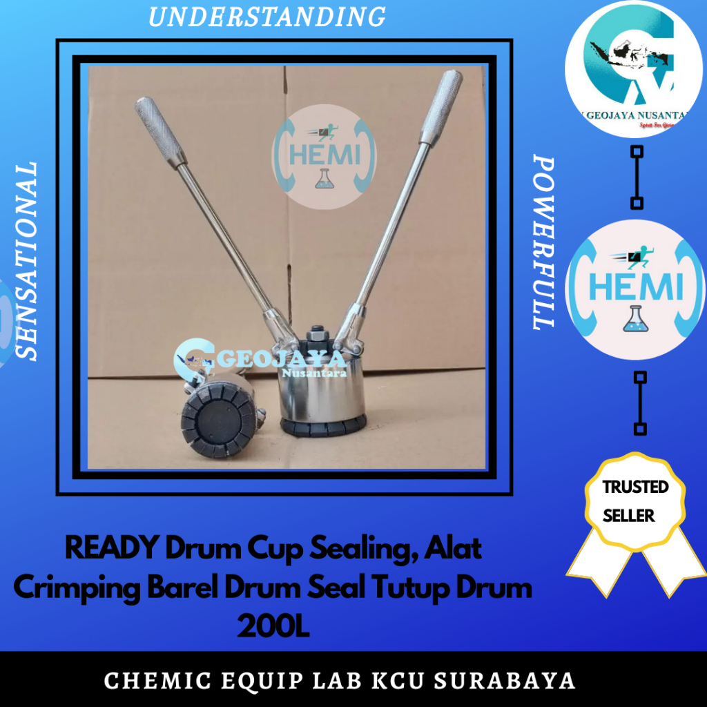 Drum Cup Sealing, Alat Crimping Barel Drum Seal Tutup Drum 200L