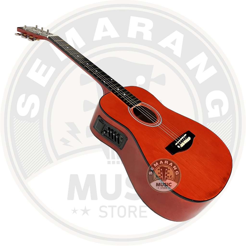 Gitar Akustik Elektrik ¾  Cort Custom Tanam Besi Gitar 3/4 Cort Custom Termurah Eq 7545R Paket Super Komplit