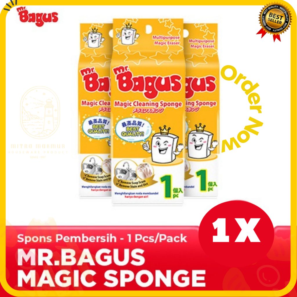 SALE!! MR.BAGUS MAGIC SPONGE 1'S SPON AJAIB SPONGE CUCI PIRING