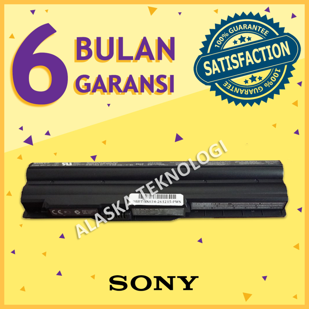 Original Baterai Laptop SONY Vaio VPC-Z VPC-Z115FC VPC-Z11AFJ VPC-Z136GAB VPC-Z13Z9EX VGN-Z VGN-Z520