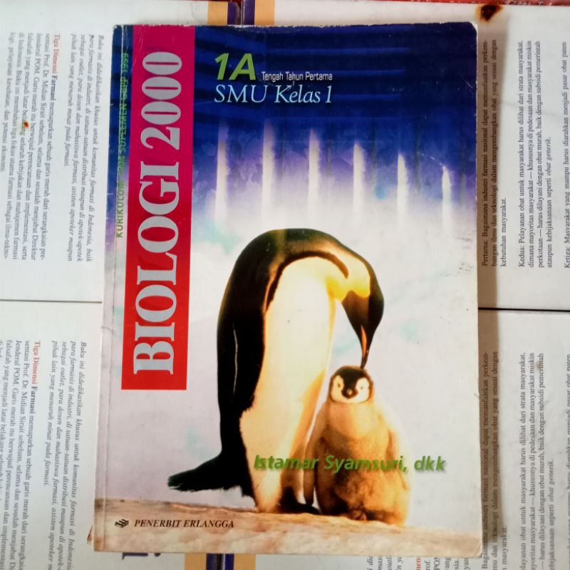BIOLOGI 2000 SMU KELAS 1 Istamar syamsuri